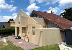 Extension maison bois - Vue 1