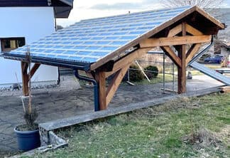 Carport asymétrique - Vue 13