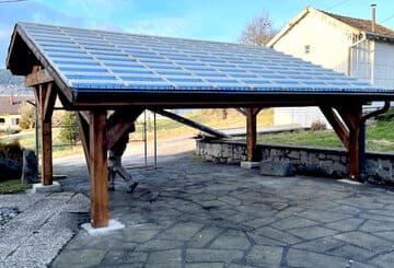 Carport asymétrique - Vue 14