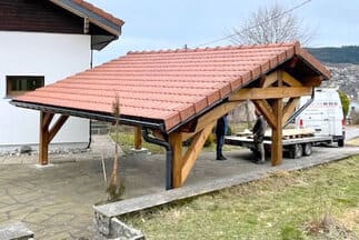 Carport asymétrique - Vue 22