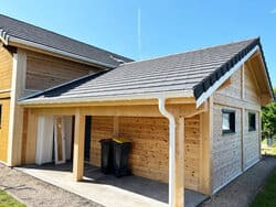 Garage en bois - Vue 2