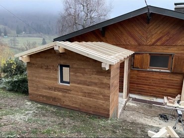 Structure extension bois