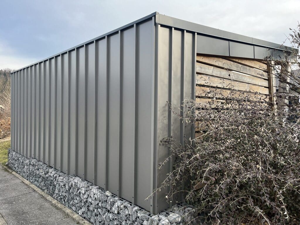 Carport bois bac acier - Vue 1