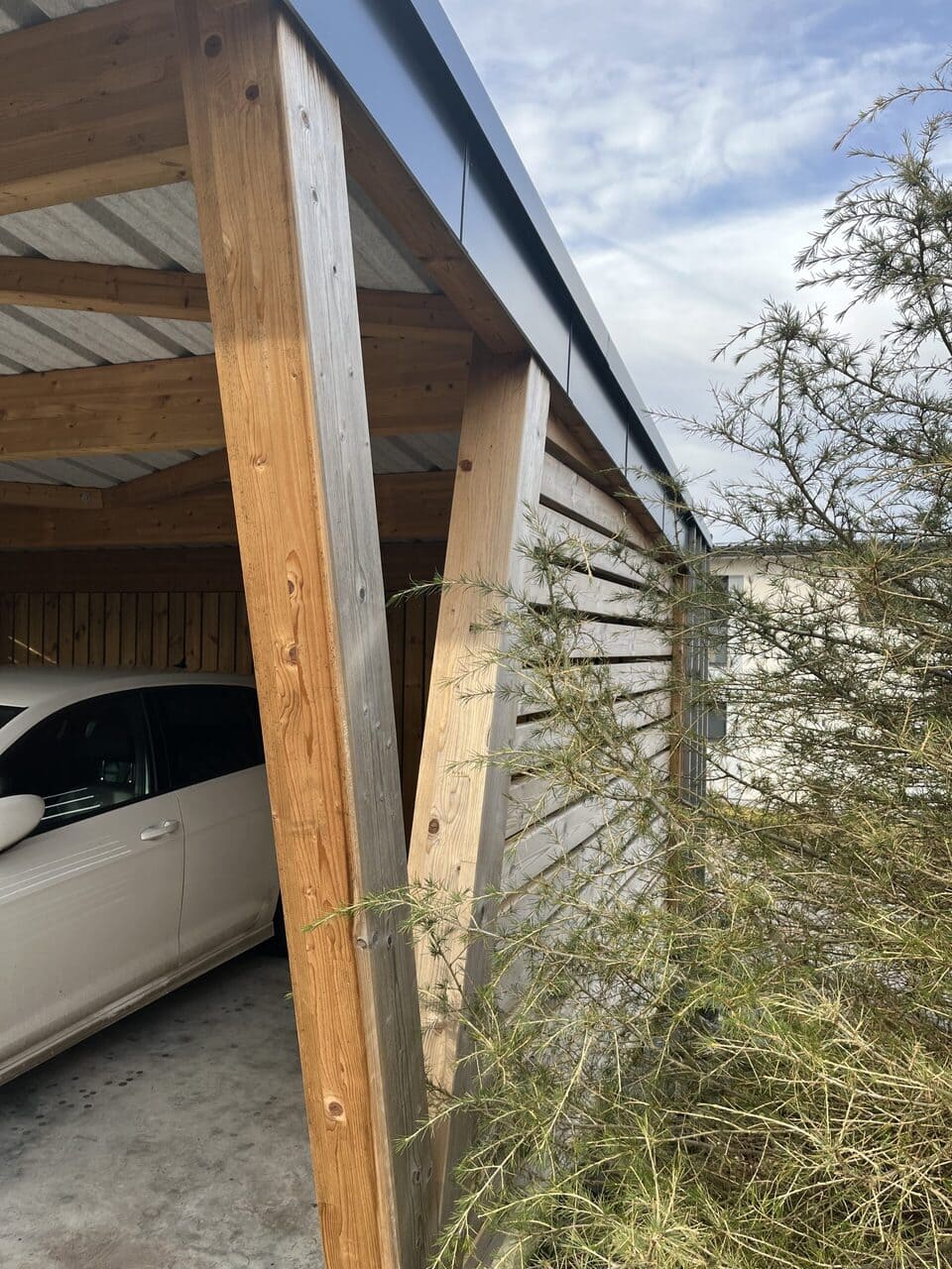 Carport bois bac acier - Vue 4